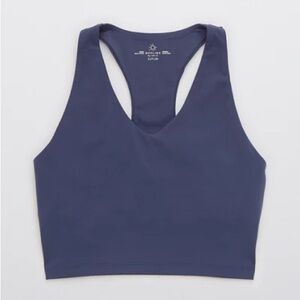 Aerie Blue Racerback Longline Sports Bra